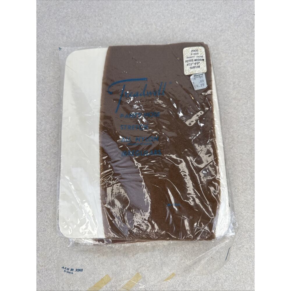 New Women’s Vintage Treadwell Panty Hose Stretch Lot of‎ 2 Size Med Tall